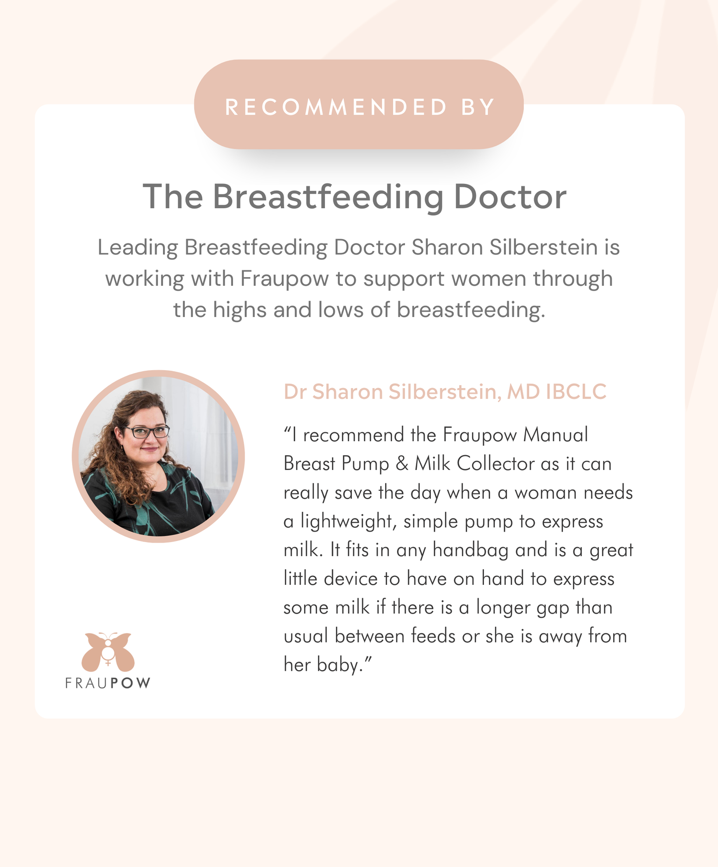 Fraupow Manual Breast Pump & Milk Collector