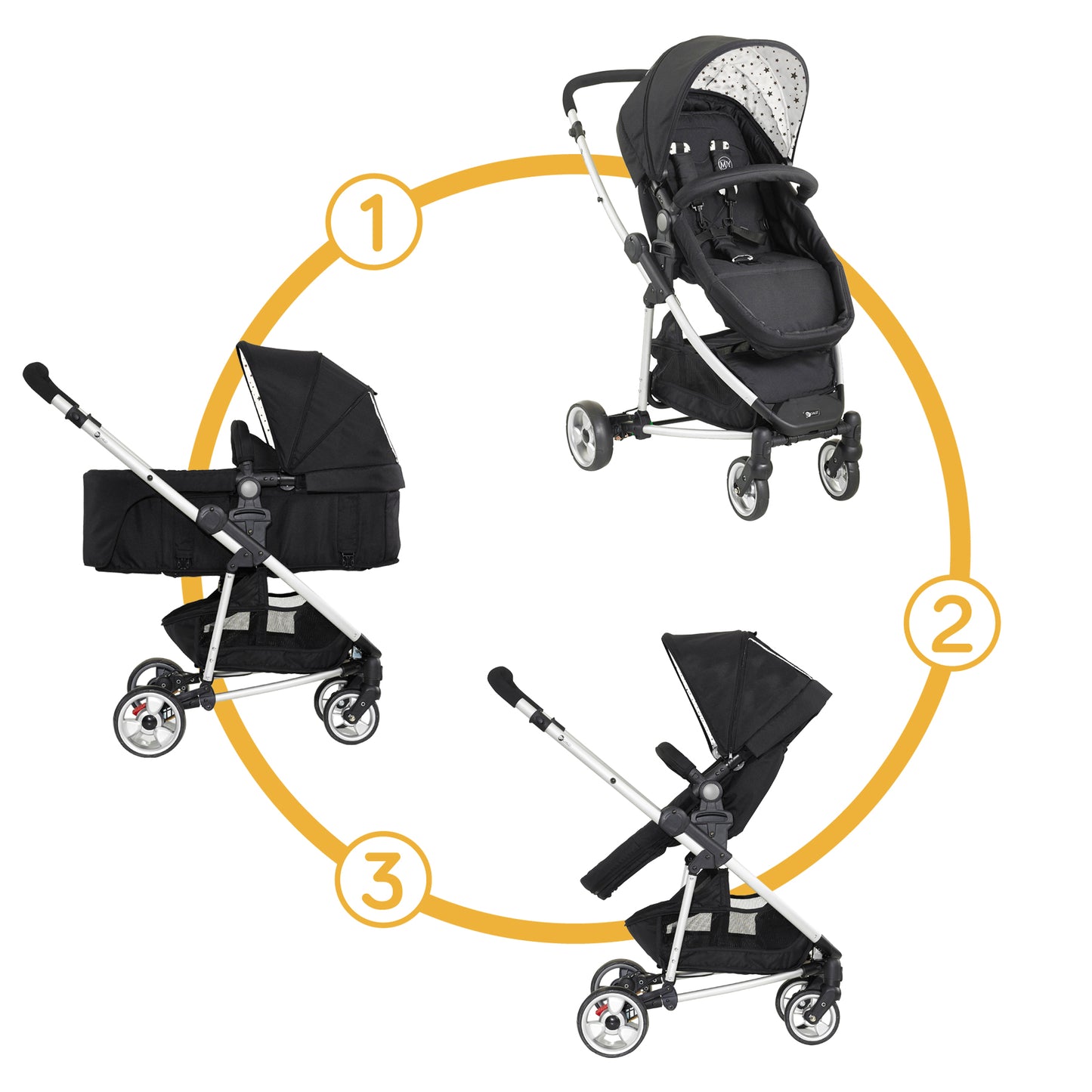 Mychild® Floe Stroller Silver Star