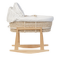 moKee Classic Wicker Moses Basket with Rocking Stand