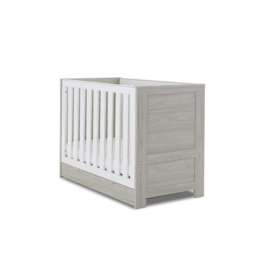 Obaby Nika Mini Cot Bed - Grey Wash