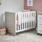 Obaby Nika Mini Cot Bed - Grey Wash