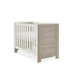 Obaby Nika Mini Cot Bed - Grey wash/ White