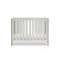 Obaby Nika Mini Cot Bed - Grey wash/ White