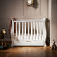 Obaby Stamford Space Saver Sleigh Cot & Sprung Mattress - Warm Grey