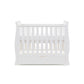 Obaby Stamford Space Saver Sleigh Cot & Sprung Mattress - White