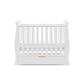 Obaby Stamford Space Saver Sleigh Cot & Sprung Mattress - White