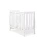 Obaby Stamford Space Saver Sleigh Cot & Sprung Mattress - White