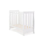 Obaby Stamford Space Saver Sleigh Cot & Sprung Mattress - White