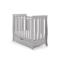 Obaby Stamford Space Saver Sleigh Cot & Sprung Mattress - Warm Grey