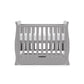 Obaby Stamford Space Saver Sleigh Cot & Sprung Mattress - Warm Grey