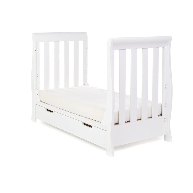 Obaby Stamford Mini Sleigh Cot Bed - White