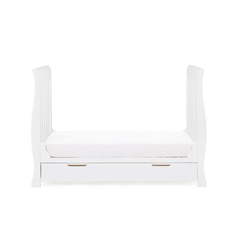 Obaby Stamford Mini Sleigh Cot Bed - White