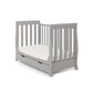 Obaby Stamford Mini Sleigh Cot Bed - Warm Grey