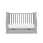 Obaby Stamford Mini Sleigh Cot Bed - Warm Grey