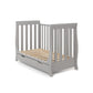 Obaby Stamford Mini Sleigh Cot Bed - Warm Grey