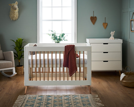 Obaby Maya Mini 2 Piece Room Set - White/ Natural