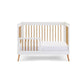 Obaby Maya Mini Cot Bed - White with Natural