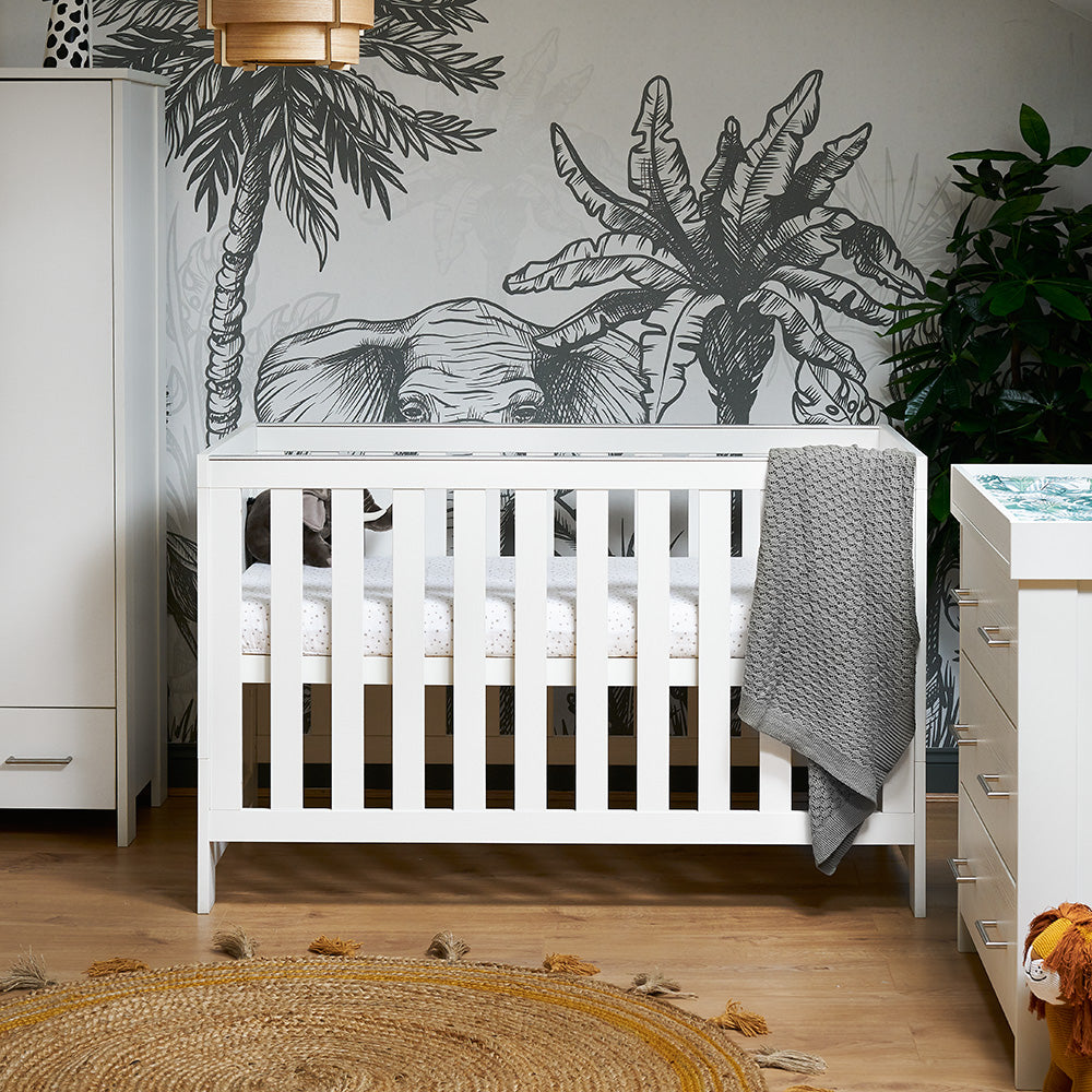 Obaby Nika Cot Bed - Grey Wash