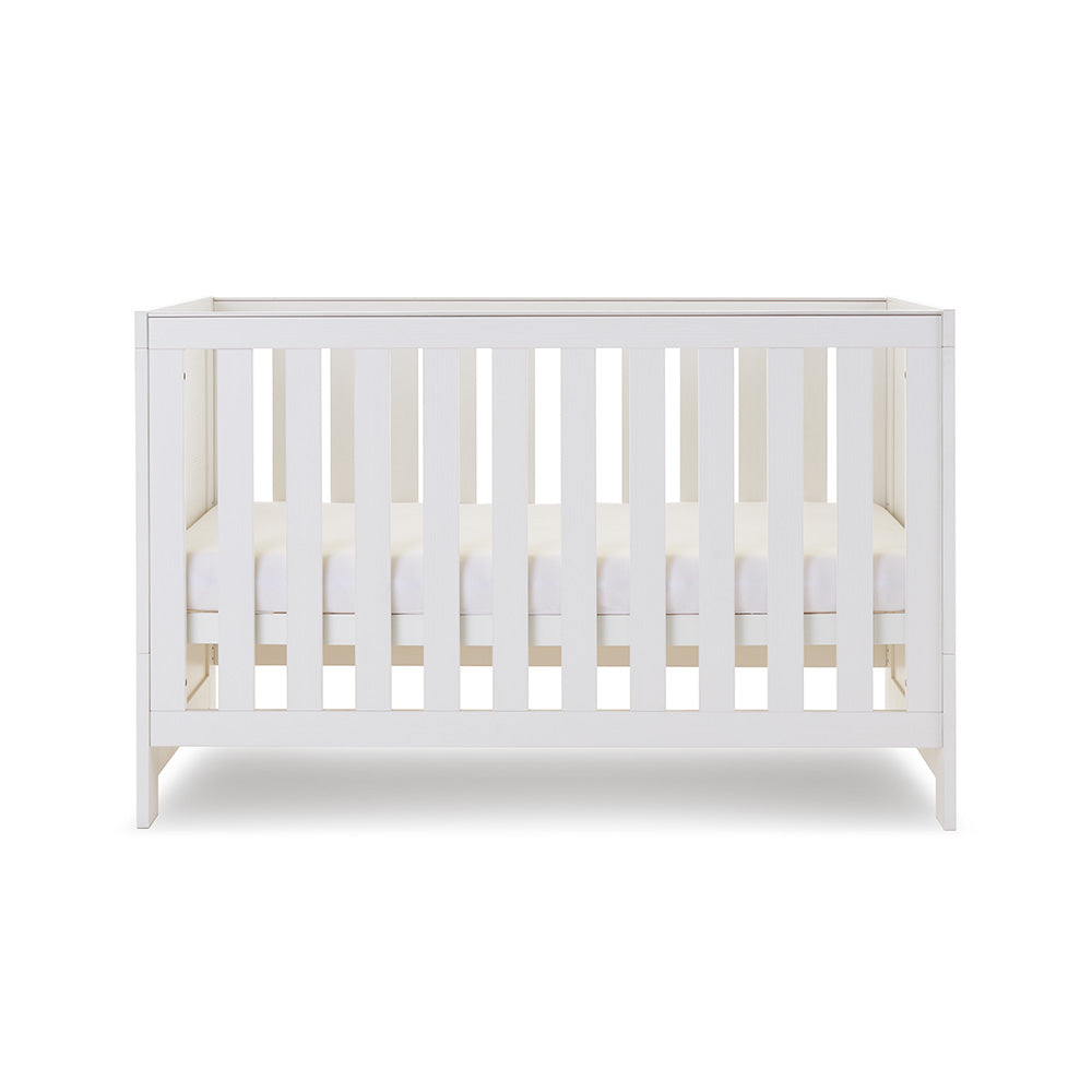 Obaby Nika Cot Bed - White Wash