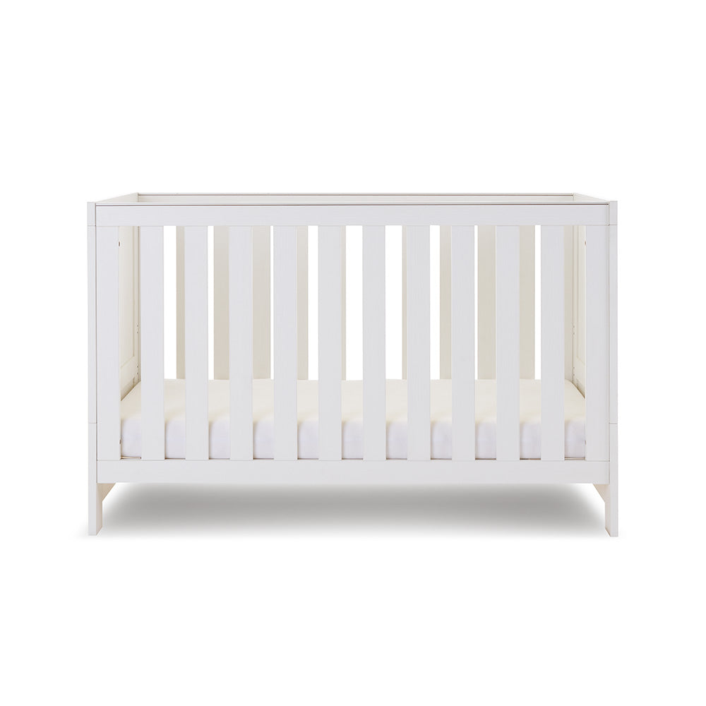 Obaby Nika Cot Bed - White Wash