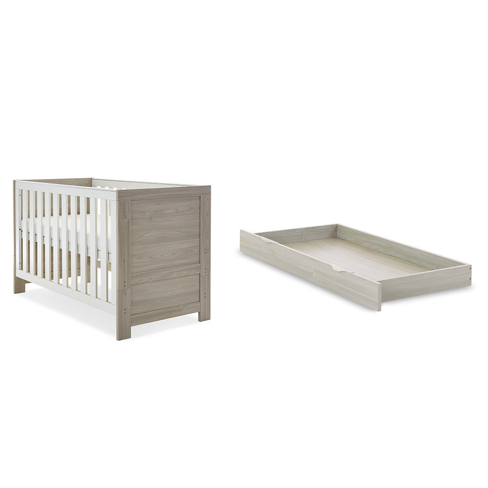 Obaby Nika Cot Bed - Grey Wash