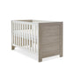 Obaby Nika Cot Bed - Grey Wash/ White