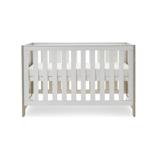 Obaby Nika Cot Bed - Grey Wash/ White