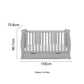 Obaby Stamford Classic Sleigh Cot Bed - Warm Grey