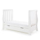 Obaby Stamford Luxe Sleigh Cot Bed - White