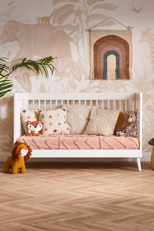 Obaby Maya Cot Bed - Nordic White