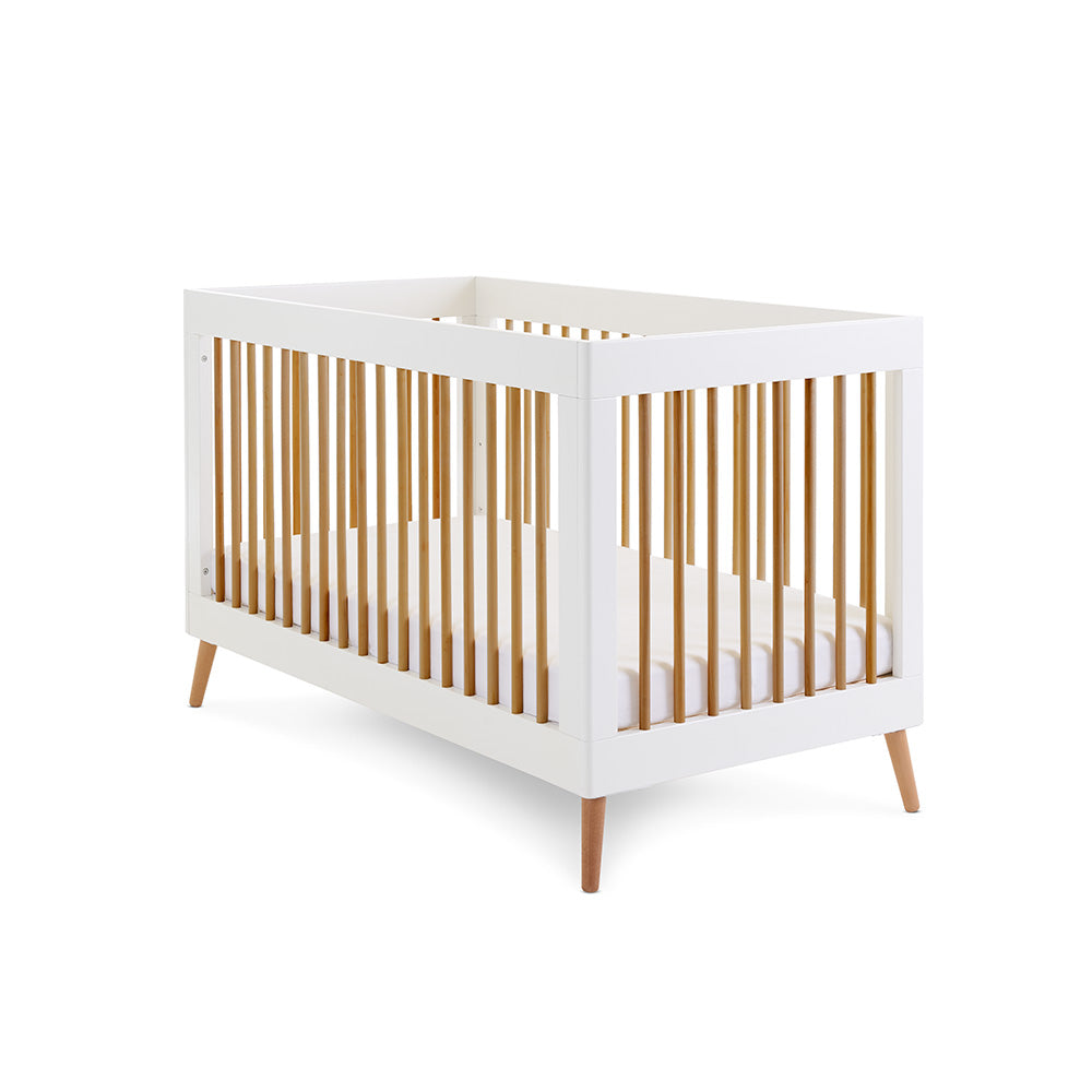 Obaby Maya Cot Bed - White Natural