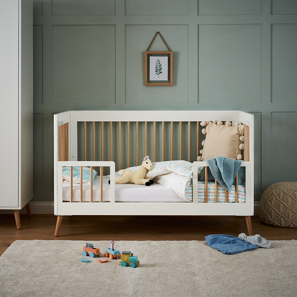 Obaby Maya Cot Bed - White Natural