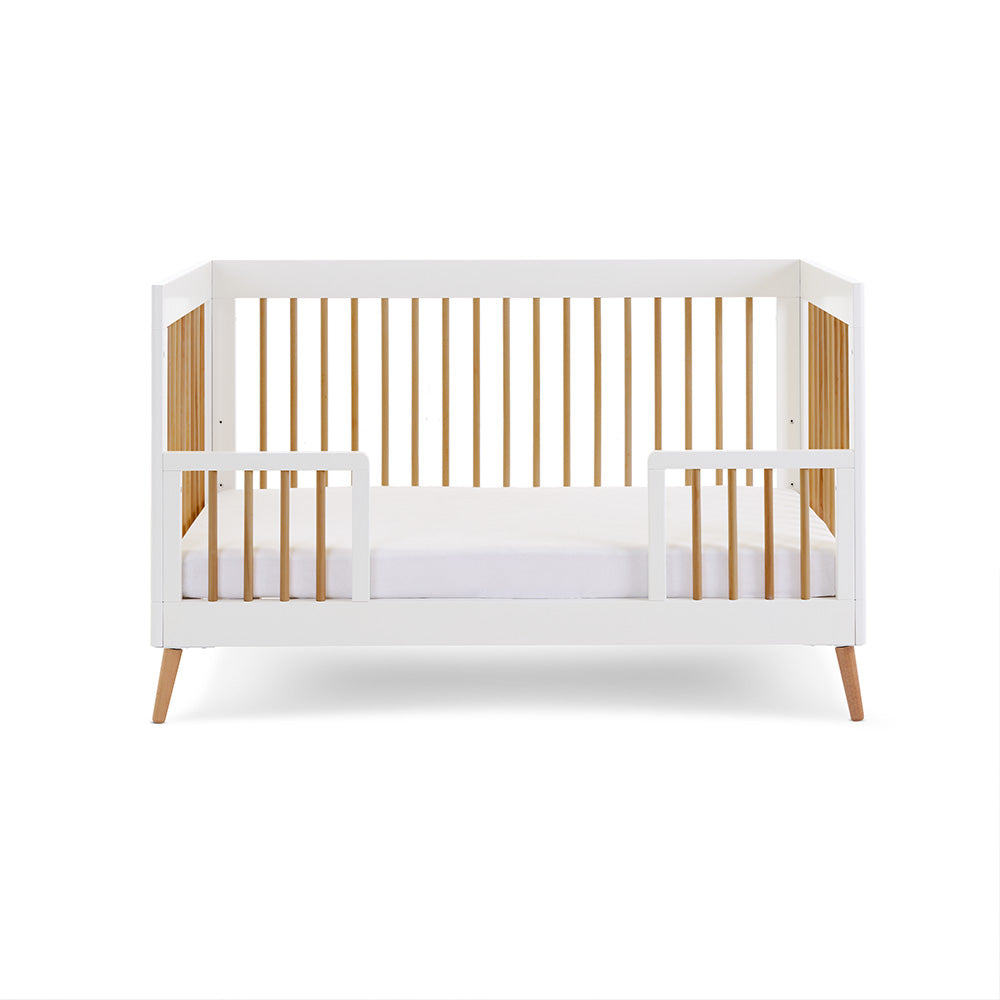 Obaby Maya Cot Bed - White Natural