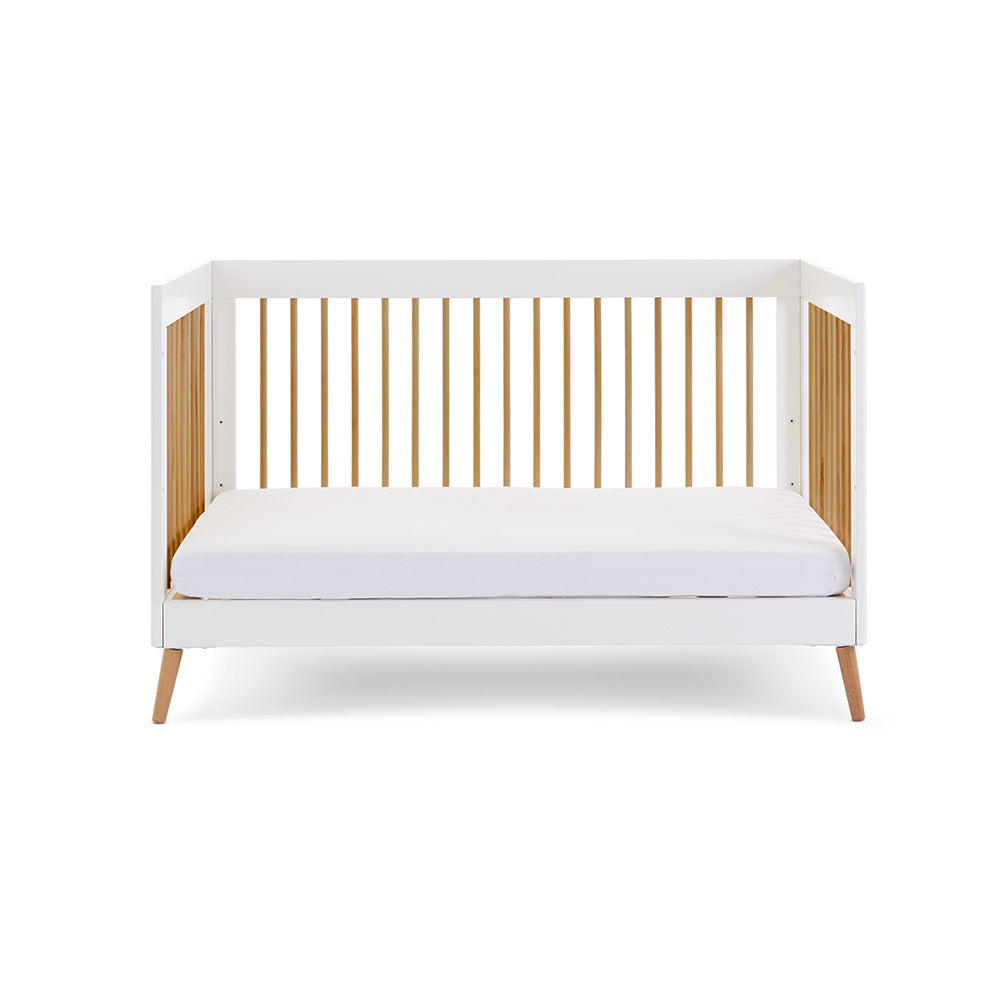 Obaby Maya Cot Bed - White Natural