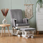 Obaby Deluxe Reclining Glider Chair & Stool