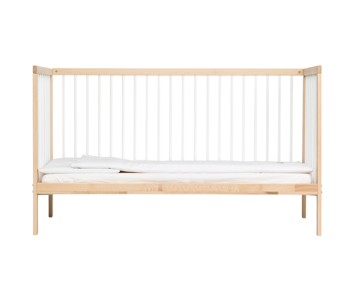 moKee Midi Cot Bed - White Beech