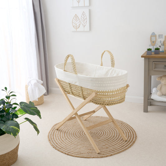 Clair De Lune Scandi Moses Basket