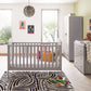 Babymore Aston 3 Piece Nursery Room Set - Grey