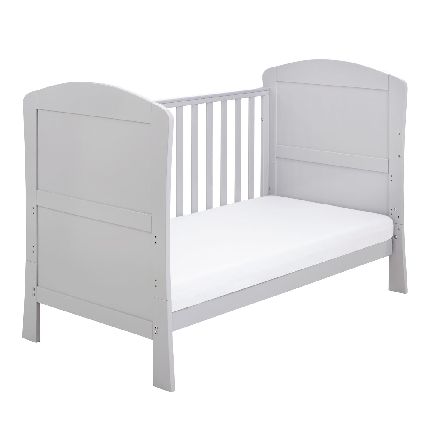 Babymore Aston Drop Side Cot Bed - Grey