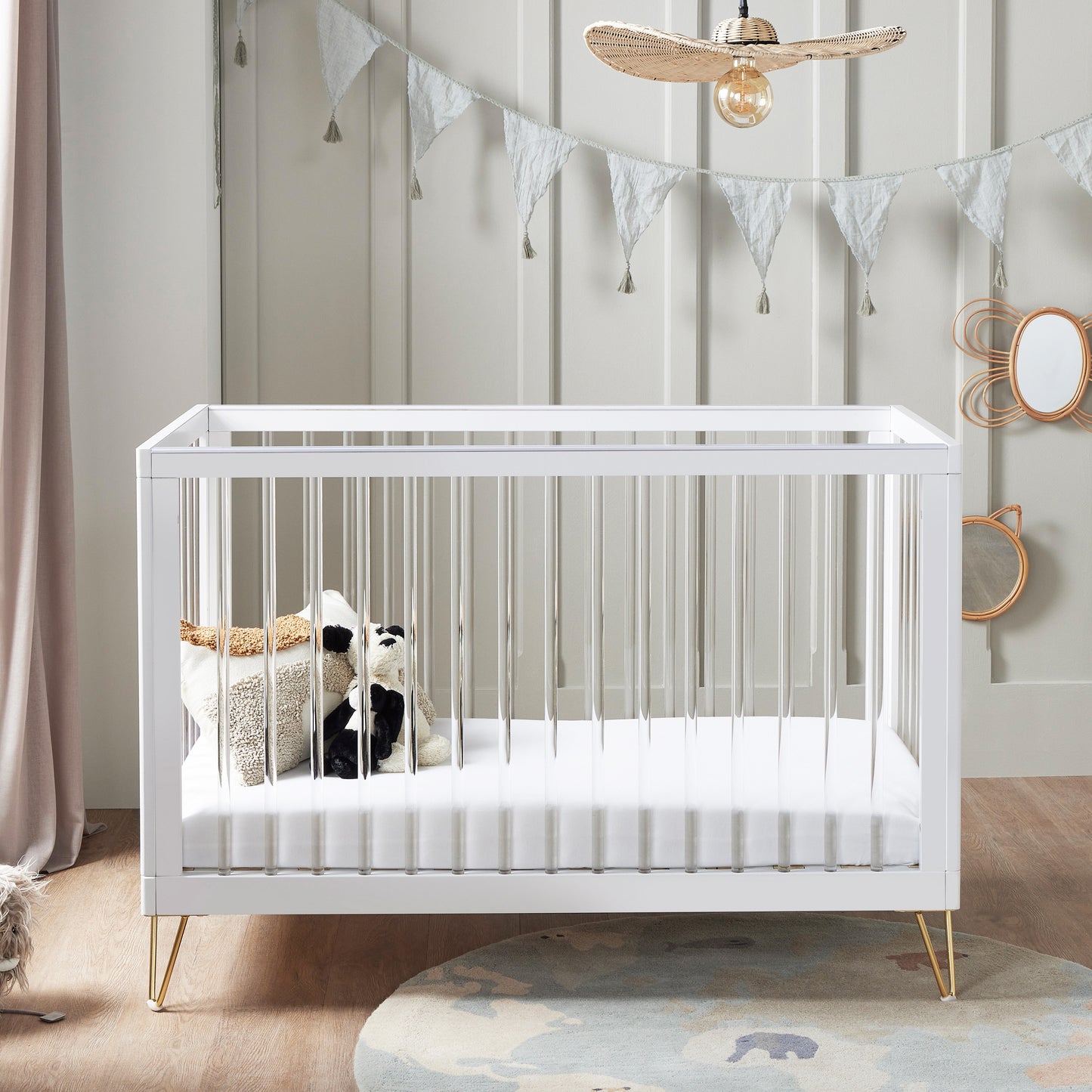 Babymore Kimi Cot Bed - Midnight