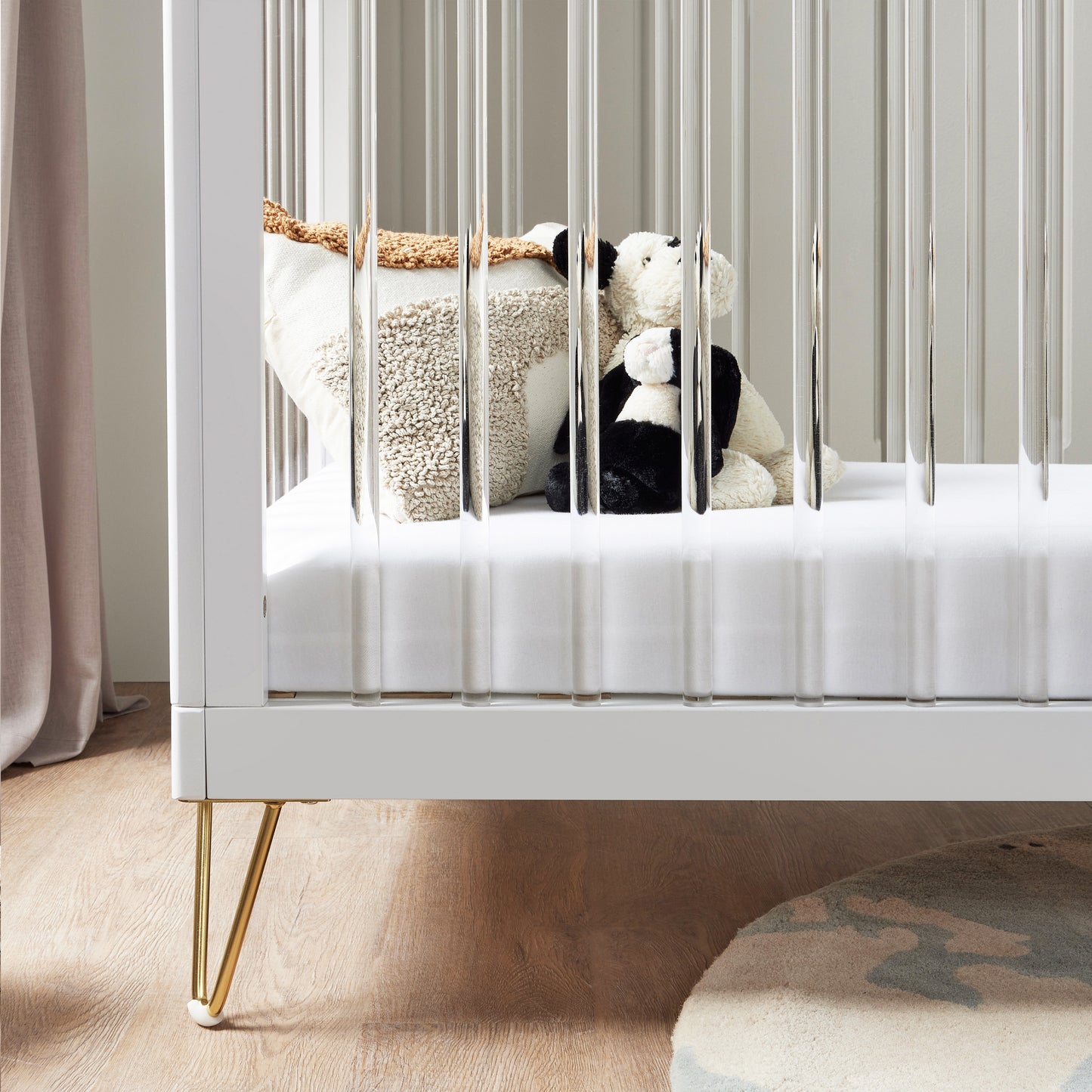 Babymore Kimi Cot Bed - Acrylic