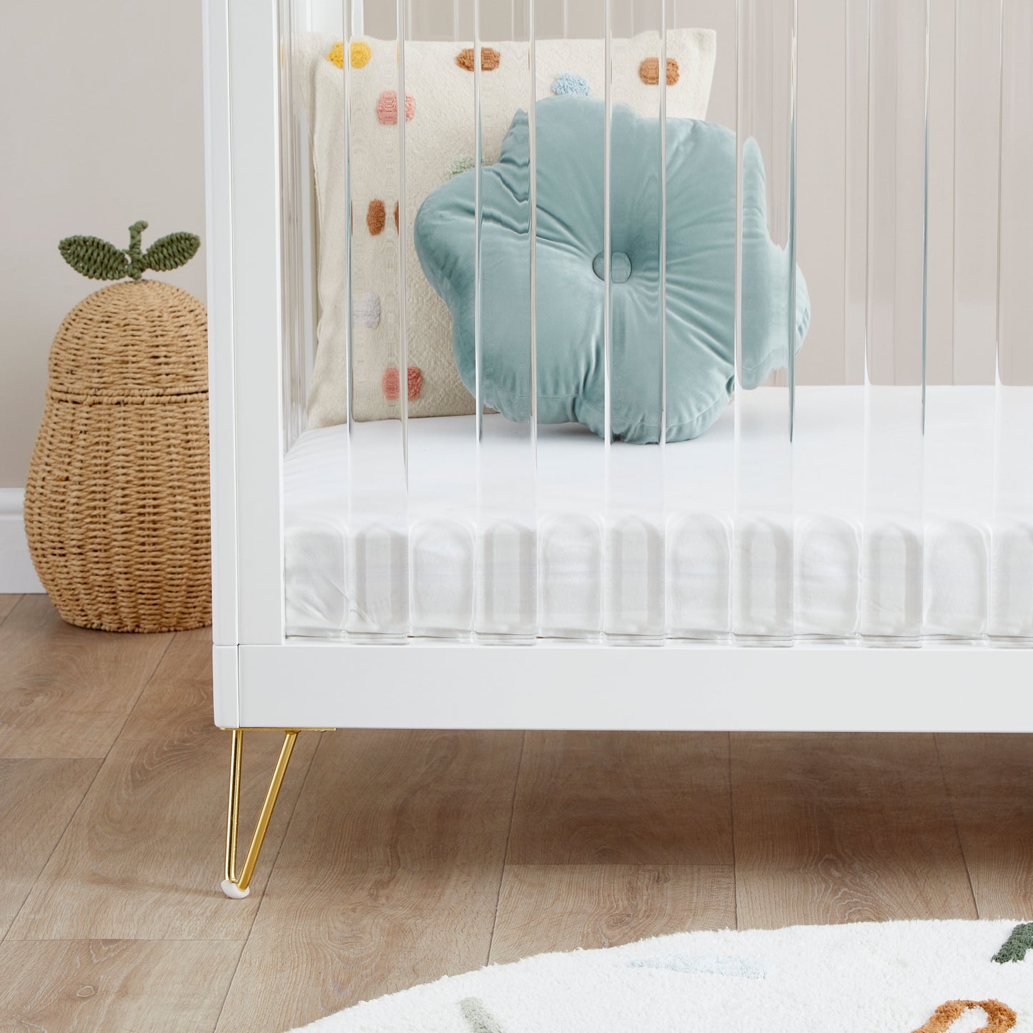 Babymore Kimi XL Acrylic Cot Bed