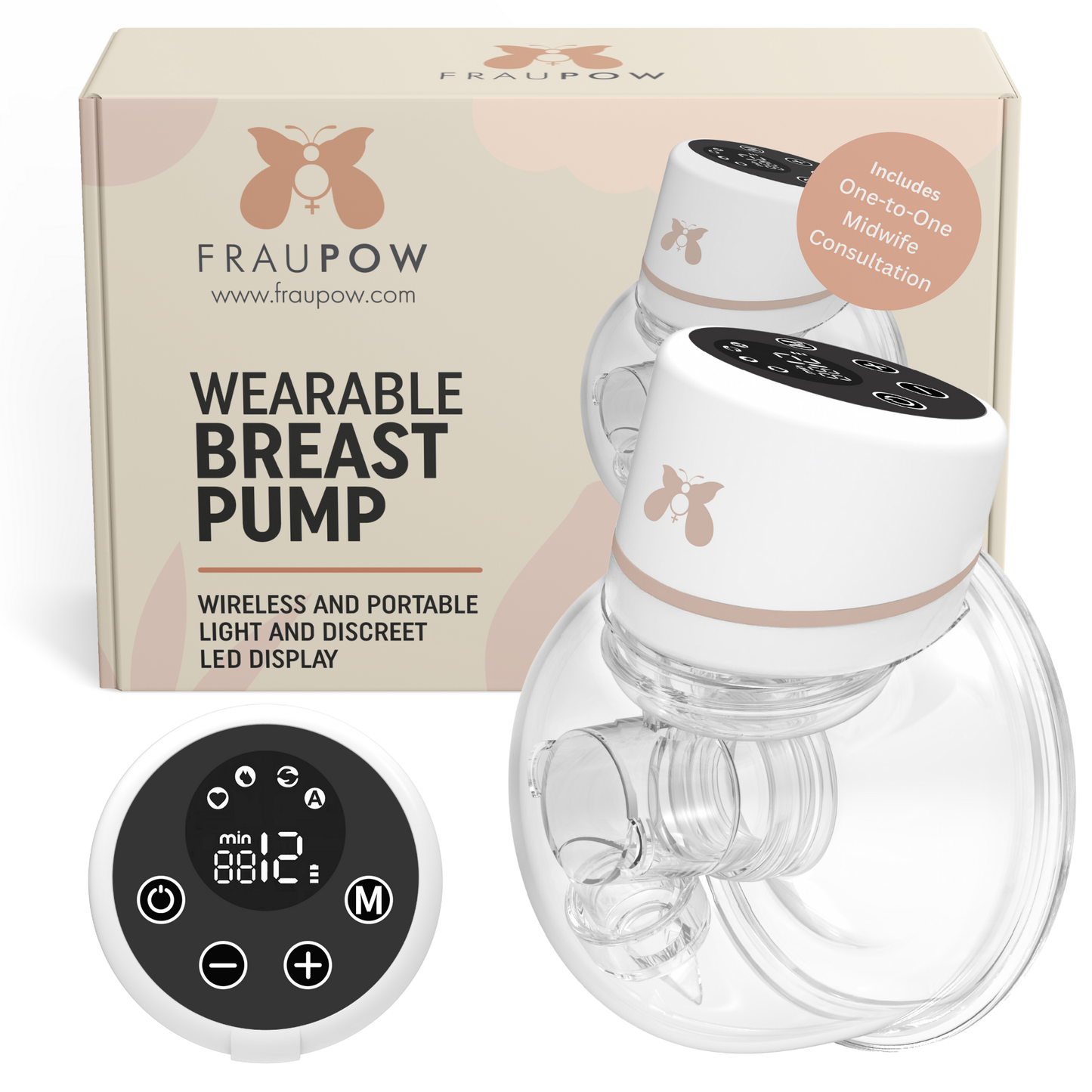 Fraupow Wearable Breast Pump