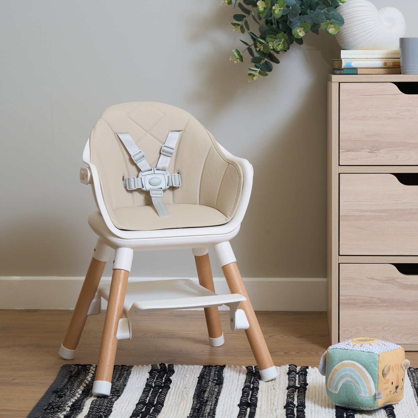 Clair De Lune 6in1 High Chair - Beige