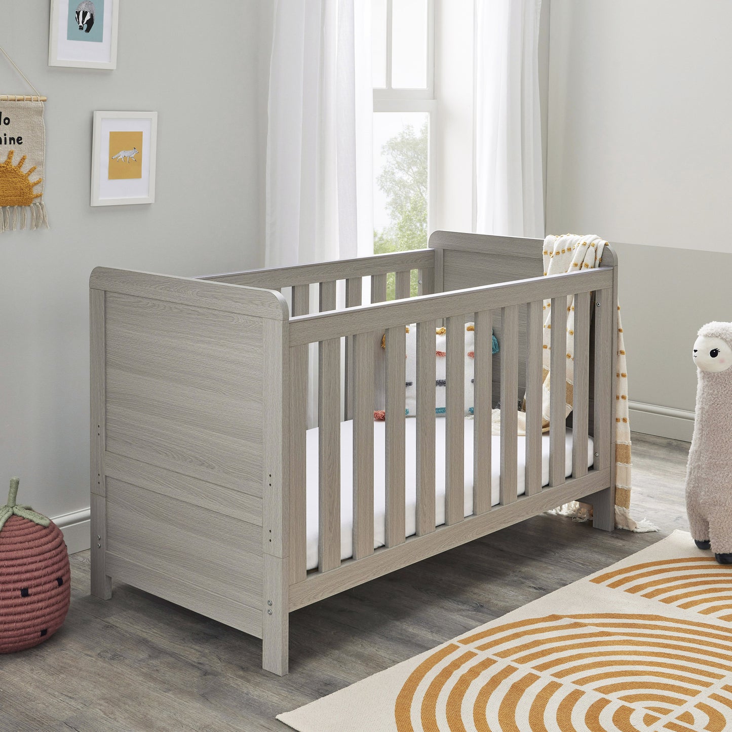 Babymore Caro 3 Piece Nursery Room Set - Grey Wash