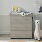 Babymore Caro 3 Piece Nursery Room Set - Grey Wash