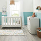 Babymore Caro 2 Piece Nursery Room Set - White Wash