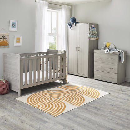 Babymore Caro 3 Piece Nursery Room Set - Grey Wash