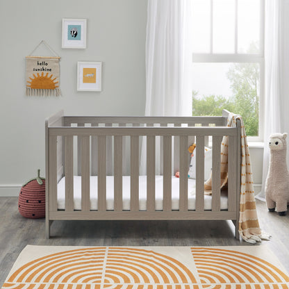 Babymore Caro Cot Bed - Grey Wash