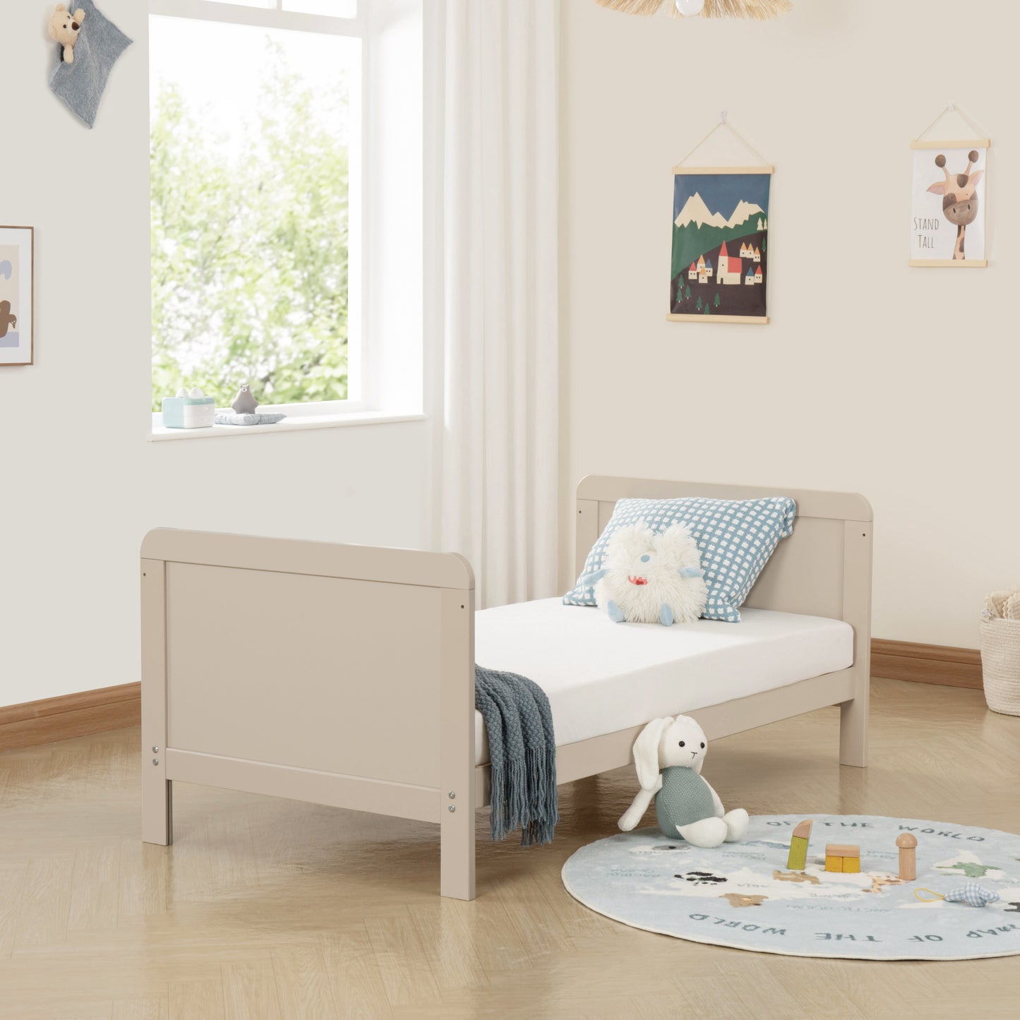 Babymore Urban Caro Cot Bed - Cashmere